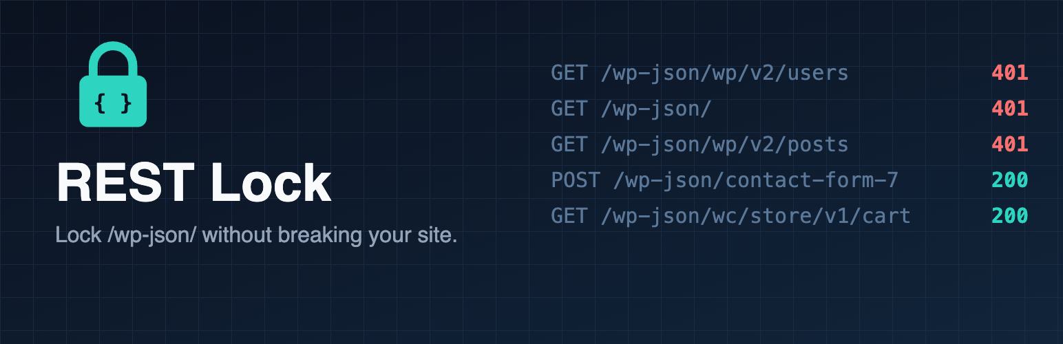 REST Lock: lock /wp-json/ without breaking your site